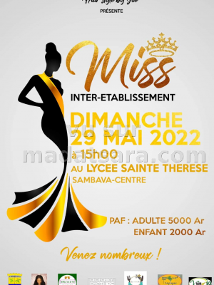 Miss inter-établissement - Lycée Sainte Thérèse Sambava Centre