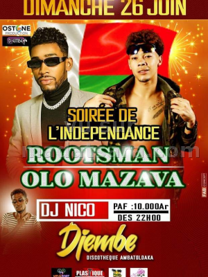 Rootsman & Olo Mazava - Showcase - Djembe Discothèque Ambatoloaka Nosy Be - Madagasikara