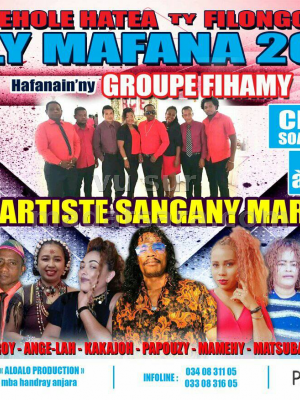 Diner/Soirée dansant(e) - Fihamy - Salala - Mihaja I Androy - Ange-lah - Kakajoh  - Papouzy  - Matsubara - Rabaza - Nhodas - CEMES Soanierana