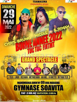 Chris Bruno, Nicole , Rinah - Gymnase Soavita Toamasina