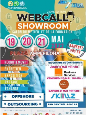 Webcall showroom - Salon du métier et de la formation - Plaza Ampefiloha