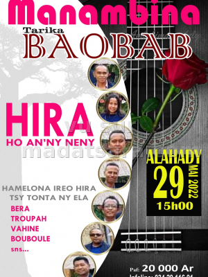 Tarika Baobab - Hira hoan'i neny - Manambina Ambohimangakely