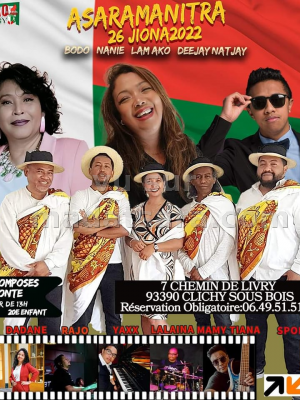 Asaramanitra 2022 - Kal'Tao Malagasy - Bodo , Nanie Lamako - Clichy Sous Bois