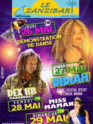 Dex KB , Didiah - Diner/Soirée dansant(e) - Discothèque Zanzibar