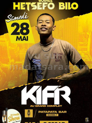 Diner/Soirée dansant(e) Hetsefo Bilo - Dj Kifr - Pata-Patabar Toliary