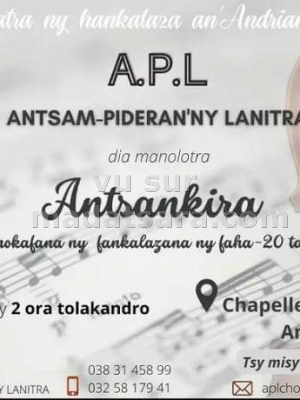 Antsankira - fanokafana ny fankalazana ny faha-20 taona - Saint Michel Amparibe