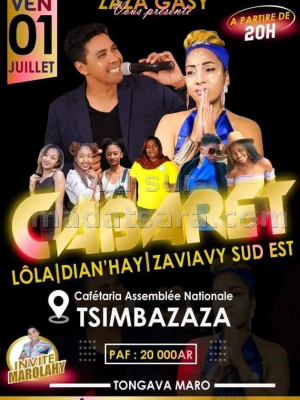 Cabaret - Lola , Dian-Hay , Zaviavy Sud-Est - Cafétéria de l'Assemblée Nationale Tsimbazaza