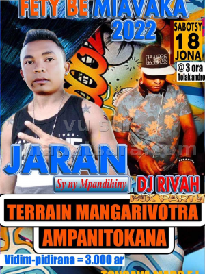 jaran - fety be miavaka Showcase - Terrain Mangarivotra Ampanitokana