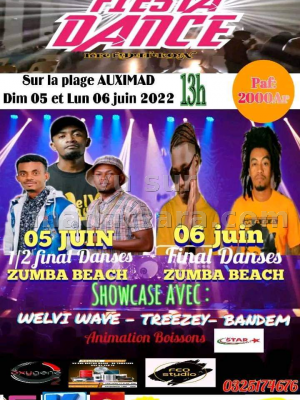 Fiesta dance - Place Auximad - Discothèque / Clubbing - Showcase - Treezy , Bandem Kipkilahy , Welvi Waves