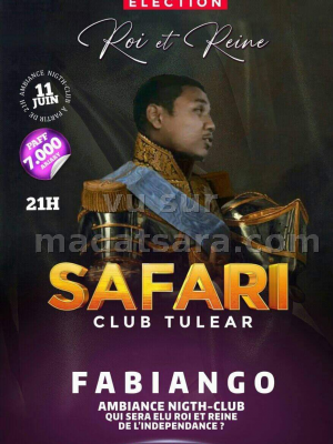 Election roi et reine - Safari Club Toliara