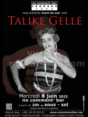 Talike Gellé - Concert - No Comment Bar Isoraka