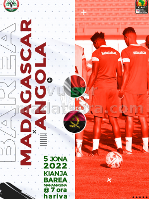 Foot - Barea x Angola - Stade Municipal de Mahamasina