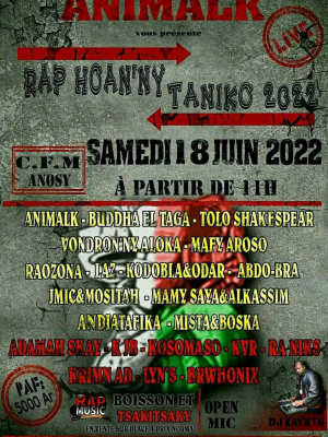 Rap hoan'ny taniko 2022 - CFM - Cercle Franco-Malgache - Showcase