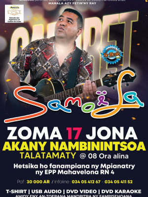 Samoela - Concert - Espace Nambinintsoa Talatamaty