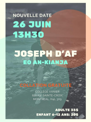 Joseph d'AF eo an-kianja - College Vanier Quebec