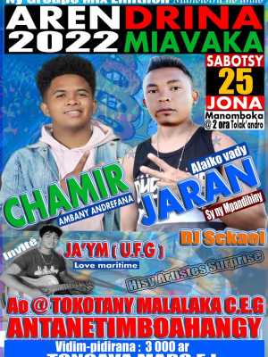 Chamir , jaran - Showcase - CEG Antanetimboahangy