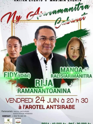 Rija ramanantoanina , Fidy Dibl , Manoa - Cabaret - Arotel Antsirabe