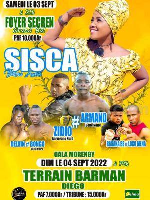 Sisca - Showcase - Foyer Secren Diégo - Gala Morengy - Terrain Barman Diégo Suarez