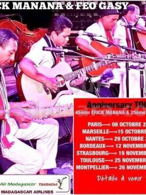 Erick manana & Feo Gasy anniversary tour