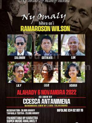 Ny omaly hihira an'i Ramaroson Wilson - Concert CCESCA Antanimena - Salomon , Gothlieb , Luk , Lilie , Voara , Lily