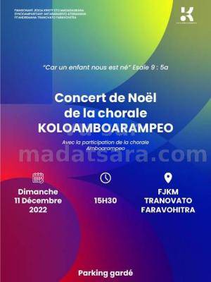 Concert de Noël Koloamboarampeo - Amboarampeo Faravohitra - FJKM Tranovato Faravohitra