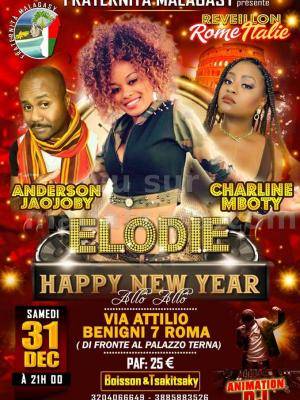 Révellon Rome Italie - Elodie , Anderson jaojoby , Mboty Charline -  VIA ATTILIO BENIGNI 7 ROMA