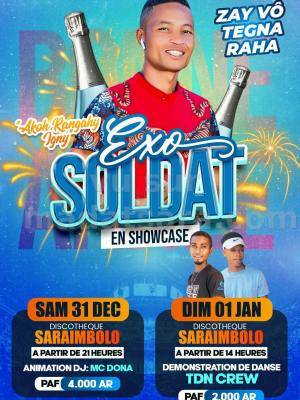 Exo soldat Showcase Discothèque Saraimbolo