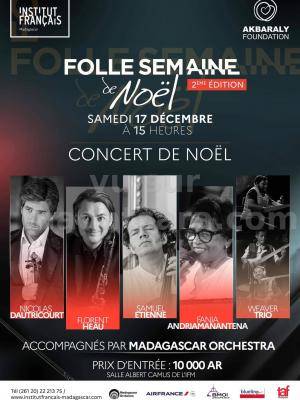 Folle semaine de Noël 2ème édition - Concert de Noël - Fanja Andriamanantena , weaver trio , Samuel Etienne, Florent HEAU, Nicolas Dautricourt - IFM - Institut Français de Madagascar