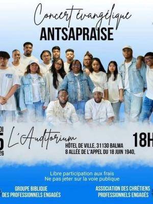 Antsa Praise Concert L'Auditorium Hotel de Ville Balma