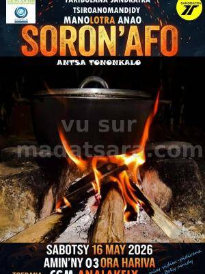 Soron'afo Antsan-tononkalo Faribolana Sandratra CGM Analakely