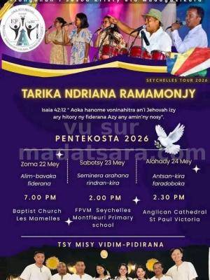 Ndriana ramamonjy Concert Seychelles