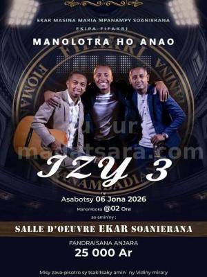 Izy3 Concert Salle d'Oeuvre Ekar Soanierana
