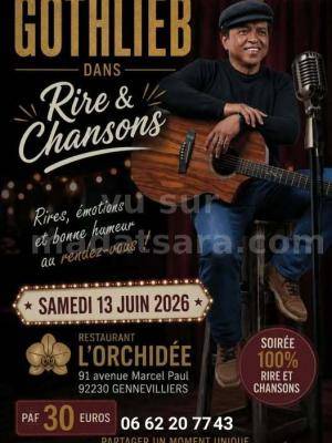 Gothlieb dans Rire et chansons One man/woman show Restaurant L'orchidée Genevilliers