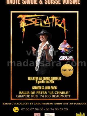 Tselatra Concert Salle des fêtes Le Chable Beaumont