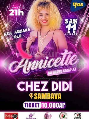 Annicette Showcase Chez Didi Sambava - Madagasikara