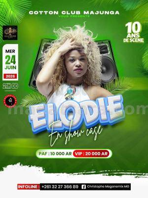 Elodie en Showcase Cotton Club Mahajanga