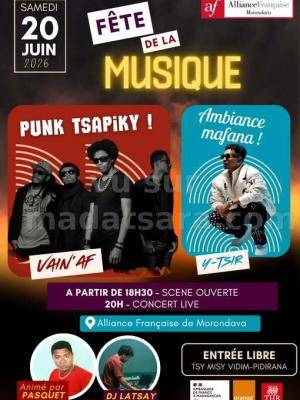 Fête de la musique Punk Tsapiky, Y-Tsir Showcase AF - Alliance Française de Morondava