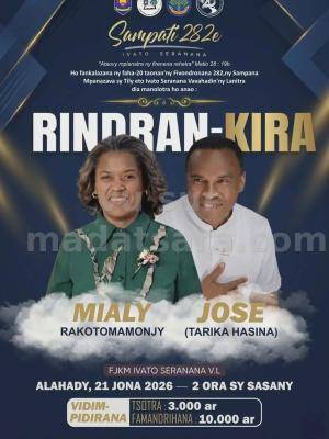 Rindran-kira - José (Tarika Hasina), Mialy Rakotomamonjy  Concert FJKM Ivato Seranana