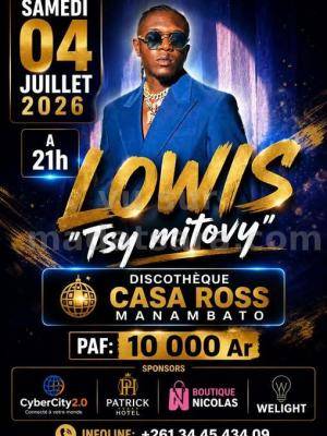 Lowiz Showcase Discothèque Casa Ross Manambato