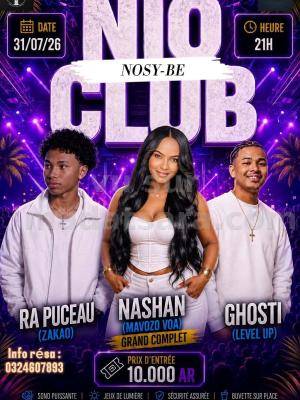 Nashan, Ghosti, Ra Puceau Showcase Nio-Club Nosy-Be