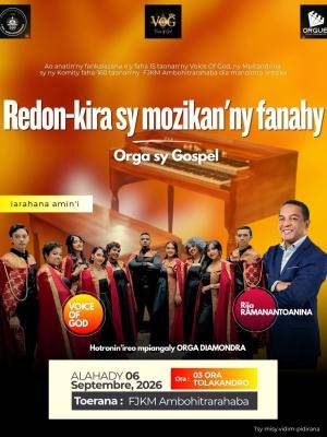 Redon-Kira sy mozikan'ny fanahy Orga sy Gospel - Rija ramanantoanina - The Voices Of God (VOG) Concert FJKM Ambohitrarahaba