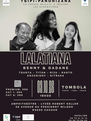 Lalatiana, Benny, Dadane Concert Amphithéâtre lycée Robert Keller Cachan