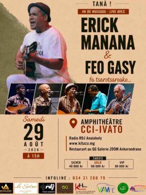 Erick manana & Feo Gasy en Concert CCI -  Centre de Conférence Internationale Ivato