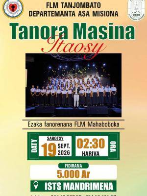 Tanora Masina Itaosy Concert ISTS Mandrimena Andoharanofotsy