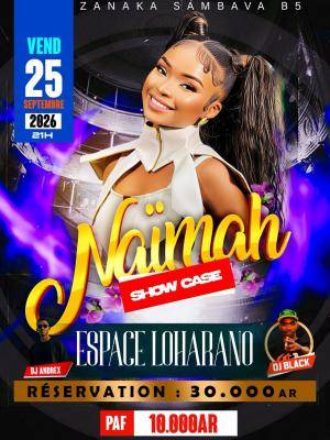 Naimah en Showcase Espace Loharano Mangarano