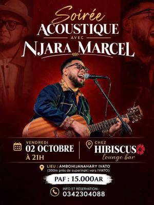 Njara Marcel soirée acoustique Hibiscus Lounge Bar Ambohijanahary Ivato