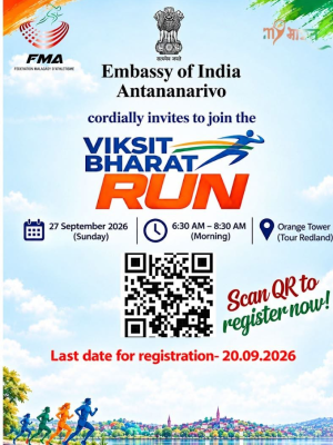Viksit Bharat Run Orange digital Center Akorondrano