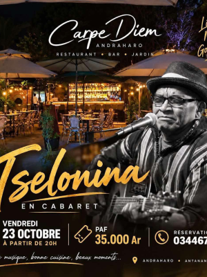 Tselonina en Concert Restaurant Carpe Diem Andraharo