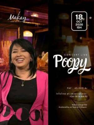 Poopy en Concert makay lounge