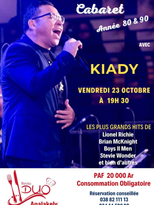 Kiady en Cabaret Resto Duo Analakely